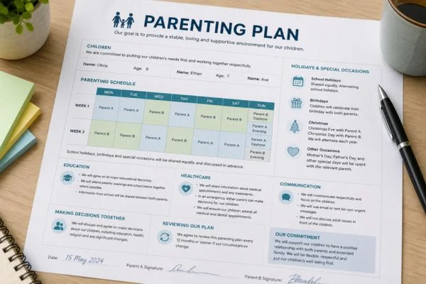 Understand parenting plans Wiltshire